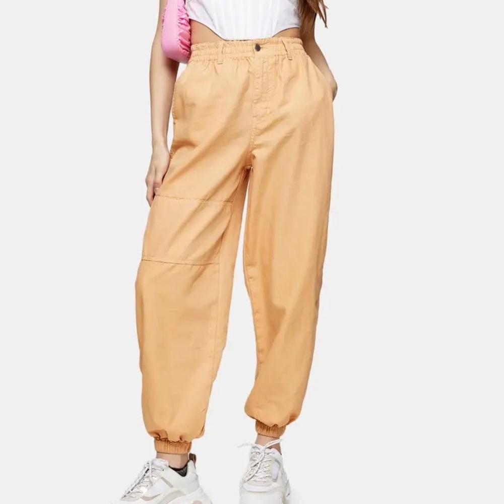Topshop Pastel Utility Cargo Pants - Picture 1 of 5